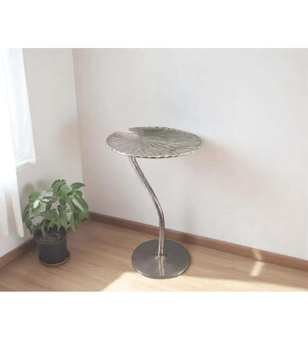 Imeri Stolik kawowy KUFUMU 41 cm srebrny
