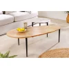 Invicta Interior Stolik kawowy LINDO set 2 drewno akacja marmur