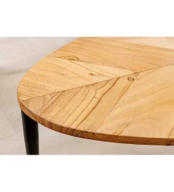 Invicta Interior Stolik kawowy LINDO set 2 drewno akacja marmur