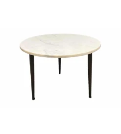 Invicta Interior Stolik kawowy LINDO set 2 drewno akacja marmur