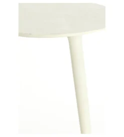 L&L Stolik kawowy LIONS 67 cm kremowy