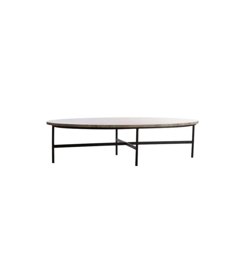 L&L Stolik kawowy LOES 140 cm efekt marmuru
