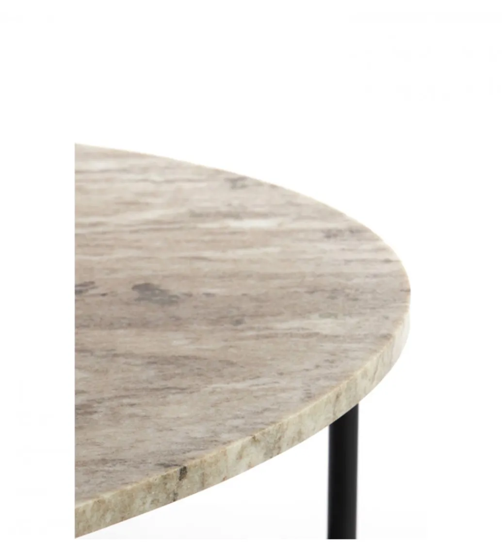 L&L Stolik kawowy LOES 140 cm efekt marmuru