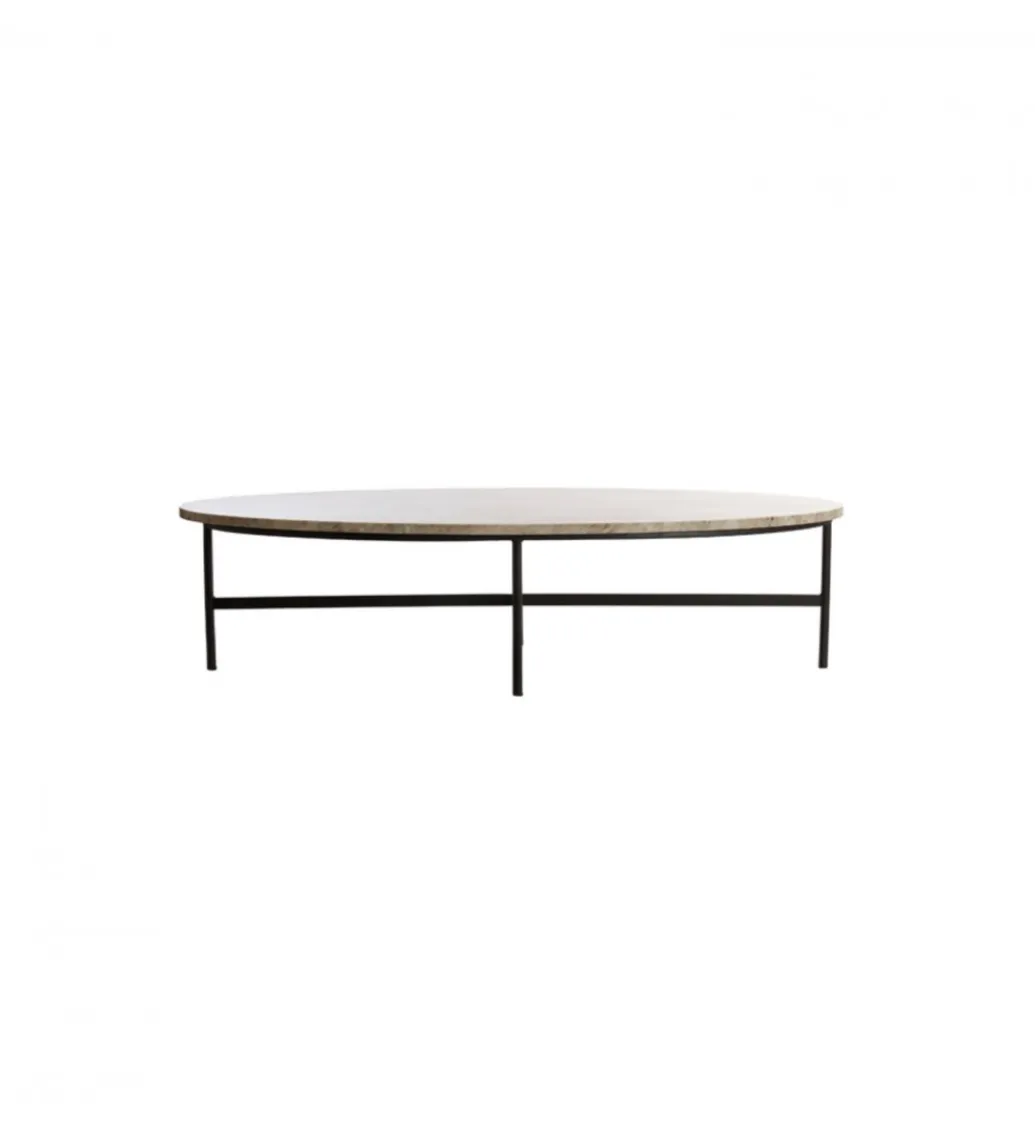 L&L Stolik kawowy LOES 140 cm efekt marmuru