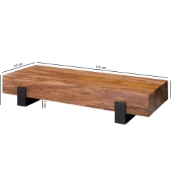 WOHNLING, GERMANY Stolik kawowy LONDA 115 cm drewno sheesham