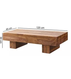 WOHNLING, GERMANY Stolik kawowy LUCCA 120 cm drewno sheesham