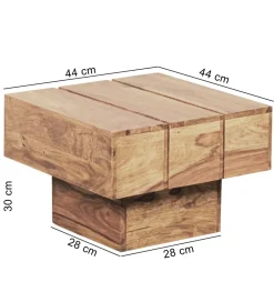 WOHNLING, GERMANY Stolik kawowy LUCCA 44 cm drewno akacja