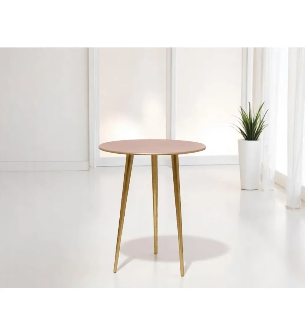 Imeri Stolik kawowy Luma 40 cm brązowy