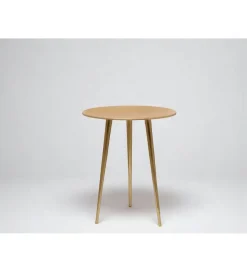 Imeri Stolik kawowy Luma 40 cm musztardowy