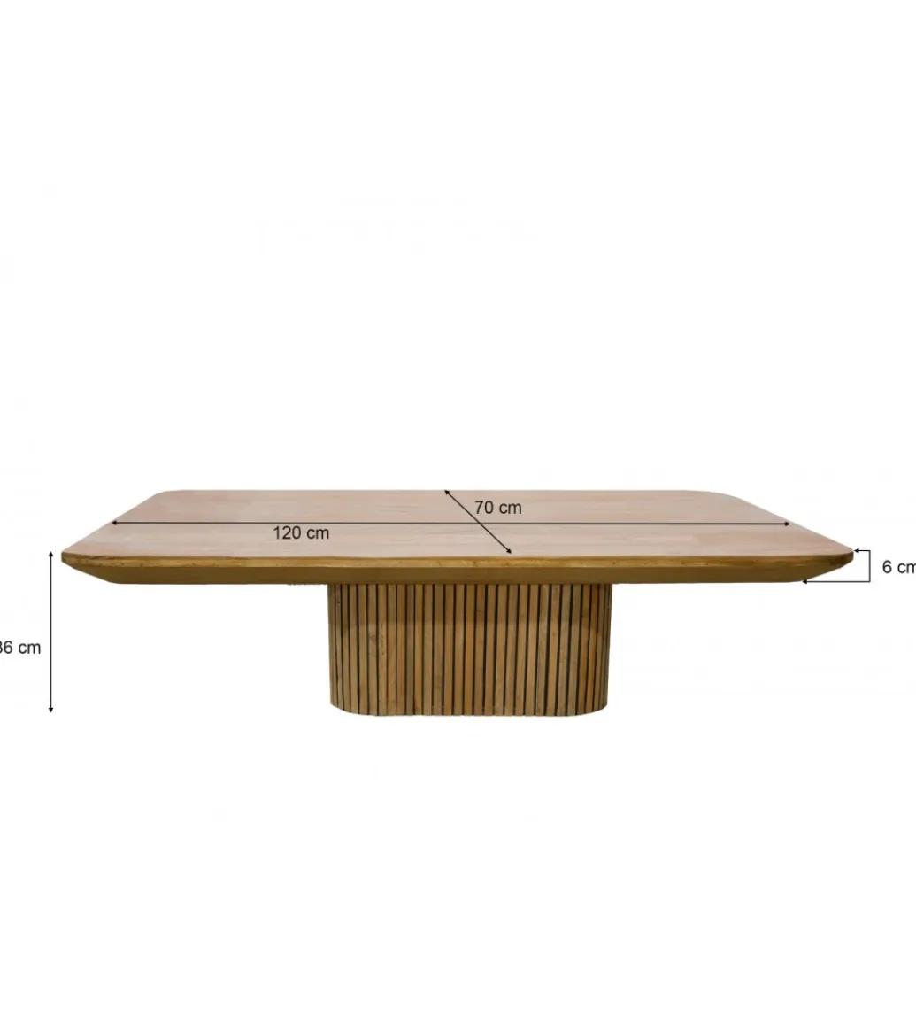 LF-Design Stolik kawowy LUSAN 120 cm drewno teak