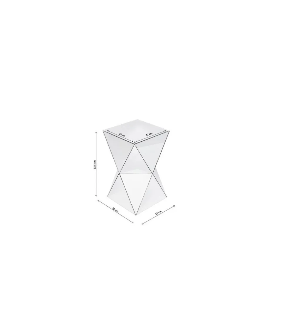 KARE Stolik kawowy LUXURY TRIANGLE 32 cm lustrzany