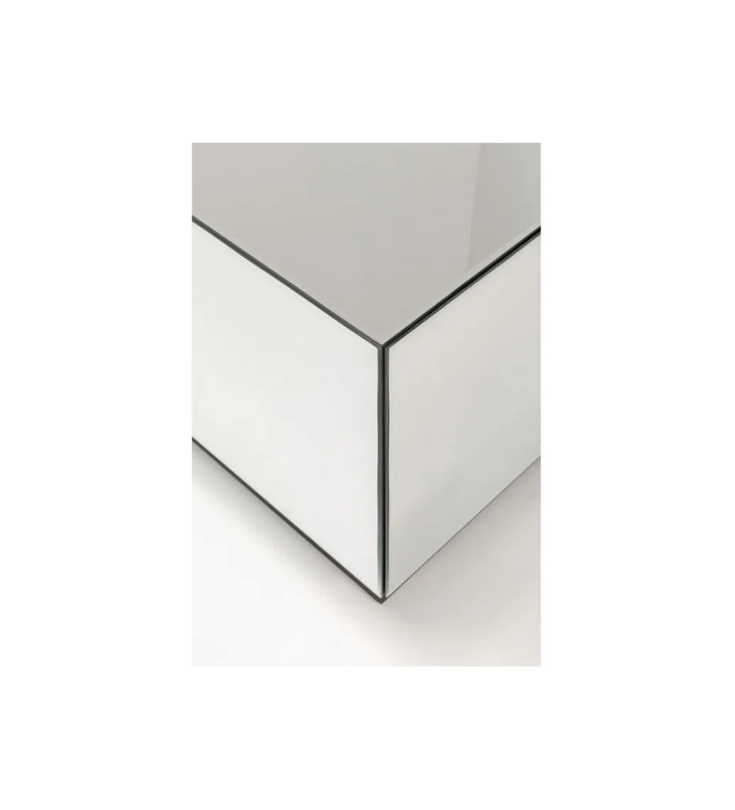 KARE Stolik kawowy LUXY MIRROR TRUNK 80 cm z szufladami