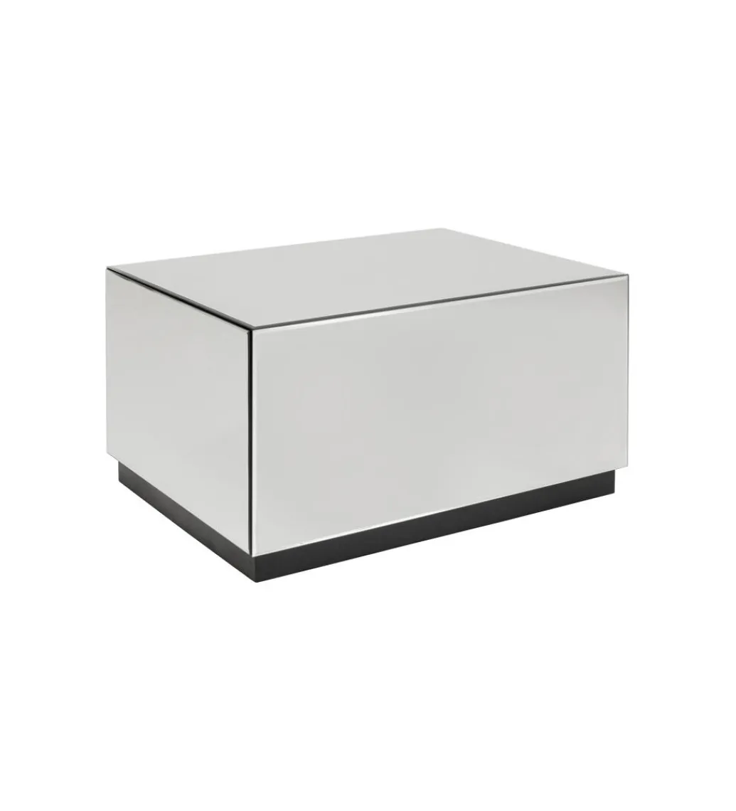 KARE Stolik kawowy LUXY MIRROR TRUNK 80 cm z szufladami