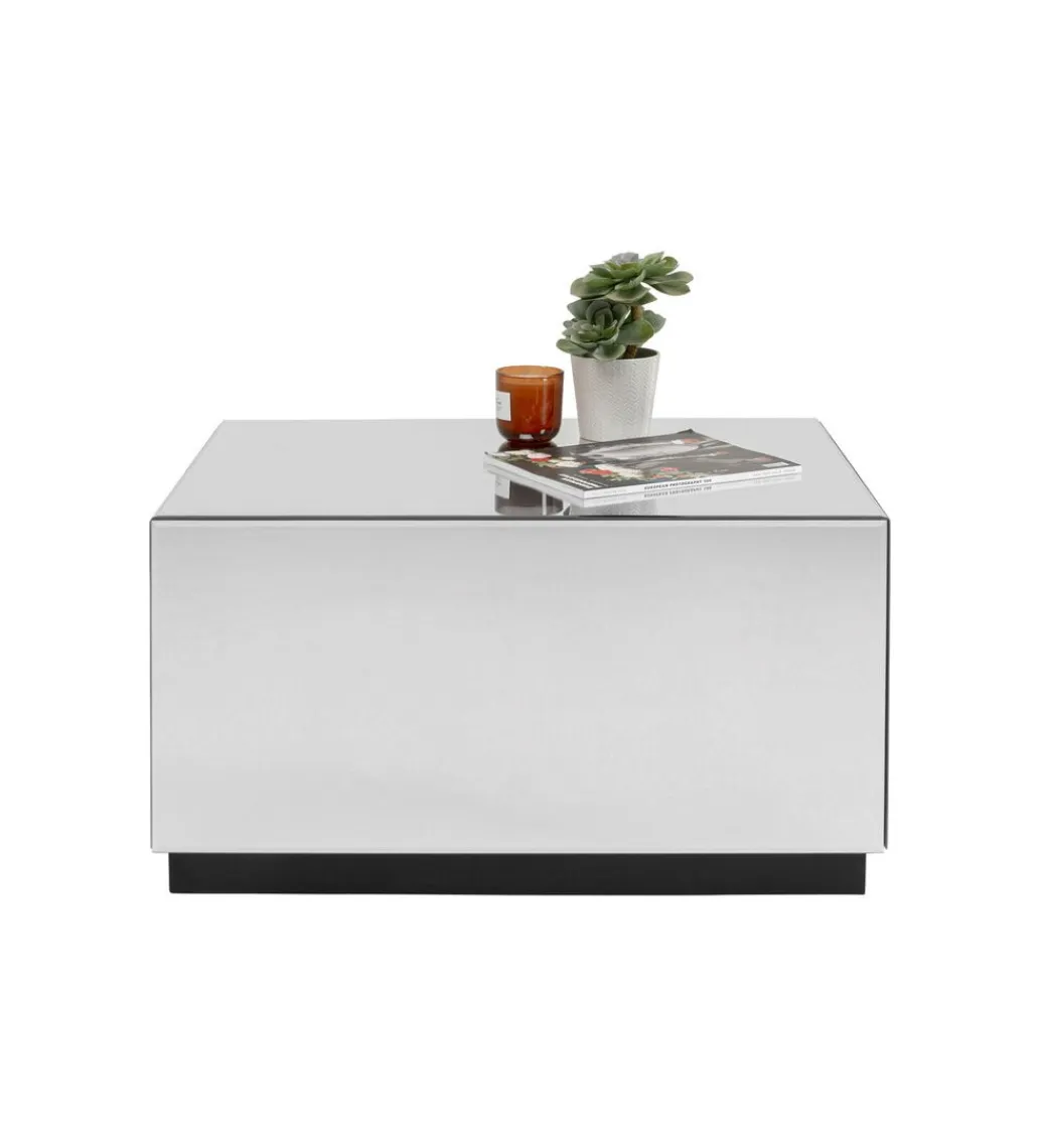 KARE Stolik kawowy LUXY MIRROR TRUNK 80 cm z szufladami