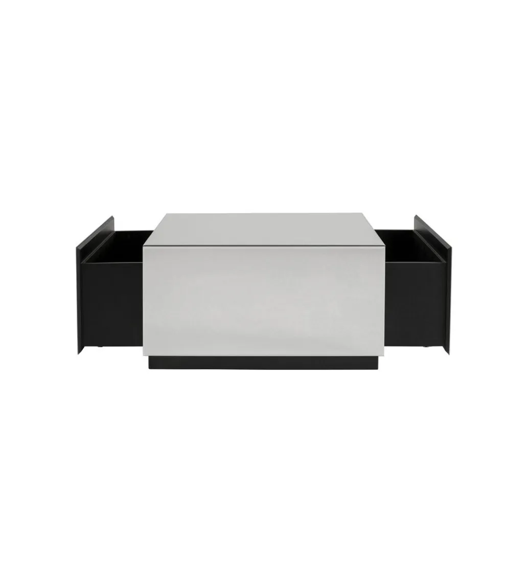 KARE Stolik kawowy LUXY MIRROR TRUNK 80 cm z szufladami