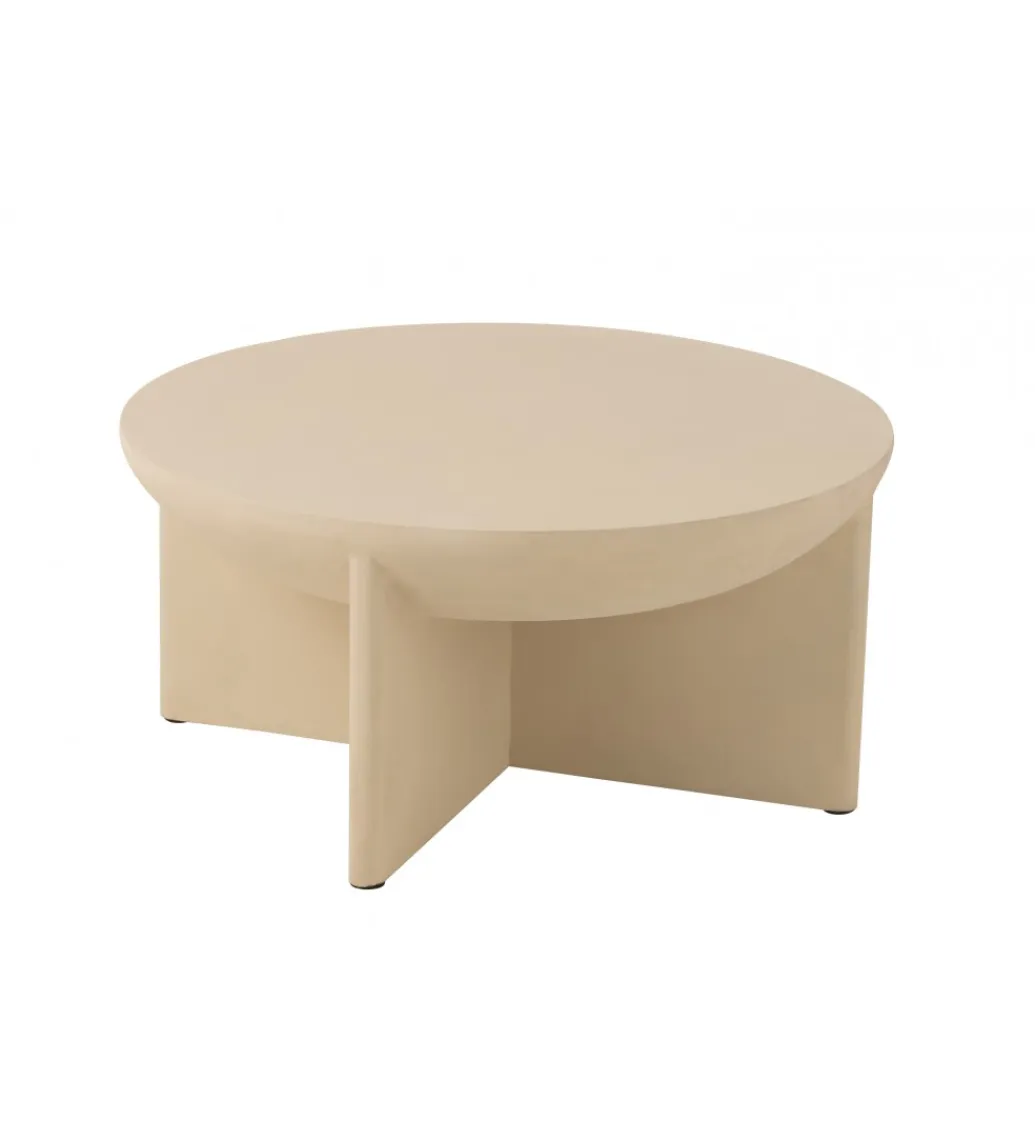 J-Line Stolik kawowy MAARK 90 cm drewno mango