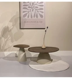 LF-Design Stolik kawowy MARONI  50 cm drewno mango brąz