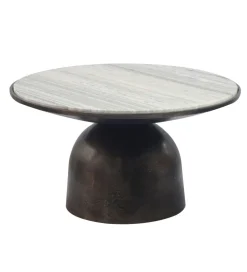 WOHNLING, GERMANY Stolik kawowy MESMERIT 60 cm blat marmur