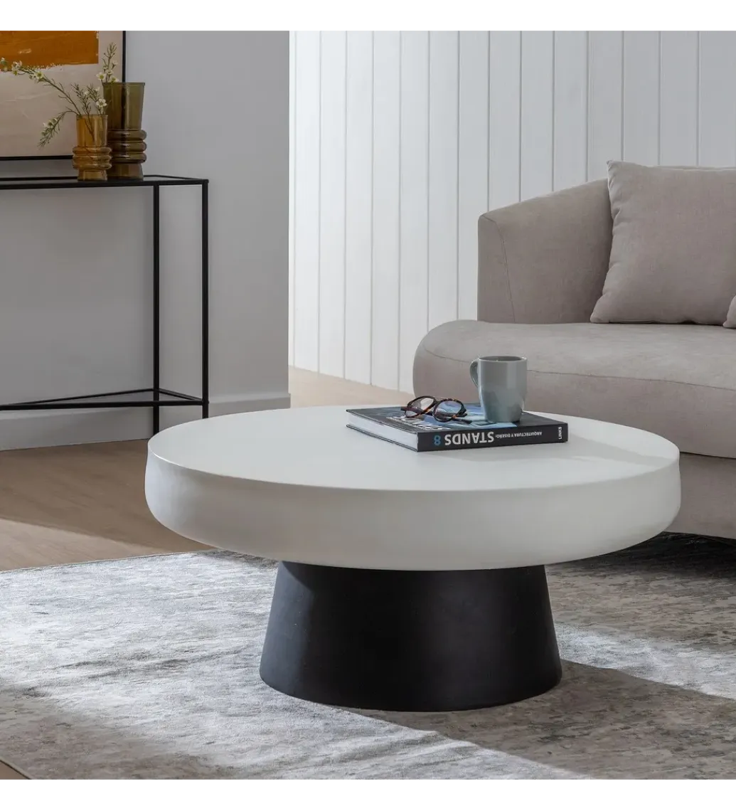 Zona-Design Stolik kawowy MESNAMOTI 91 cm czarnobiały