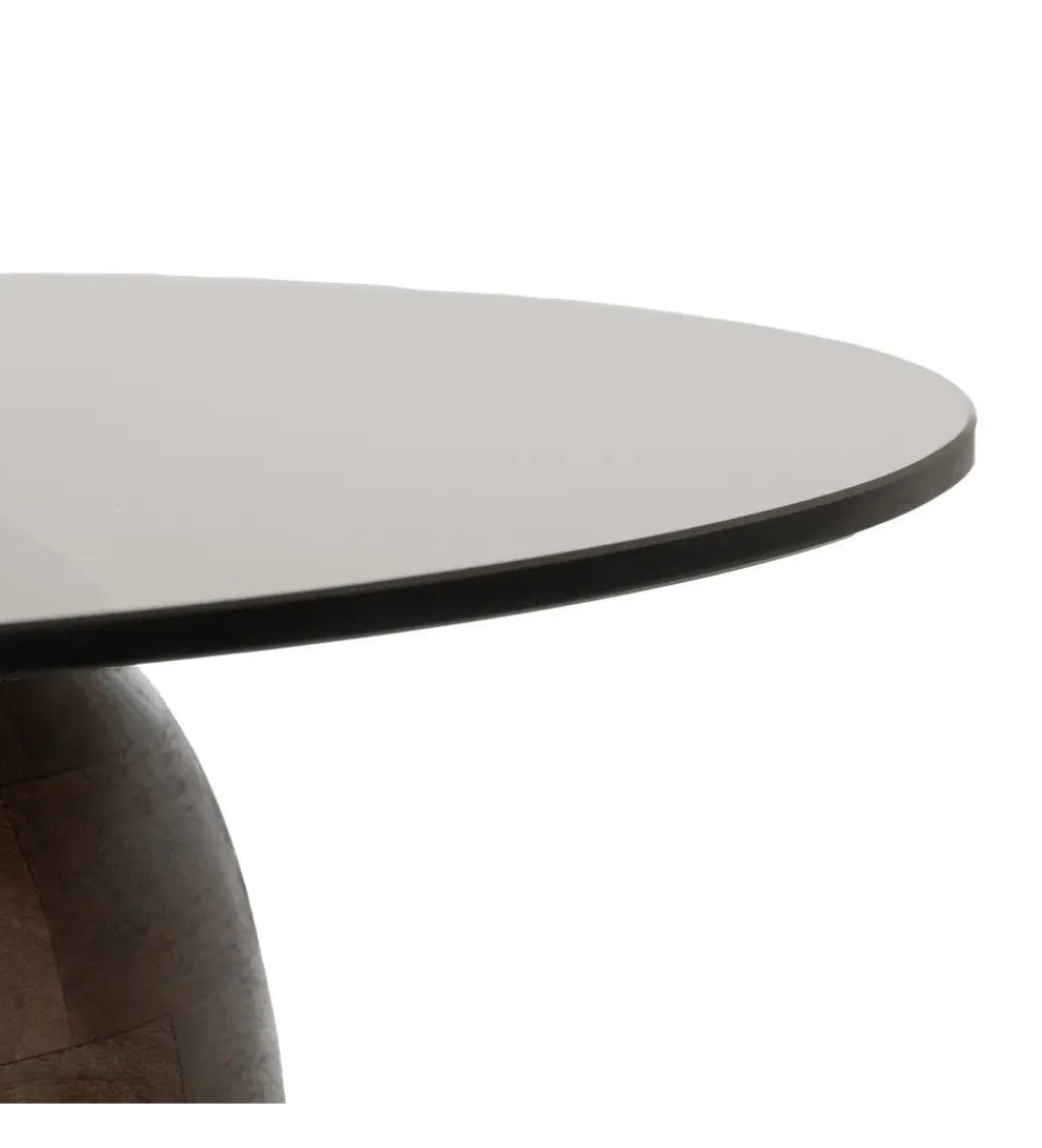 Zona-Design Stolik kawowy MIRIN 50 cm drewno mango brązowy
