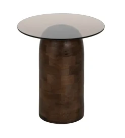 Zona-Design Stolik kawowy MIRIN 50 cm drewno mango brązowy