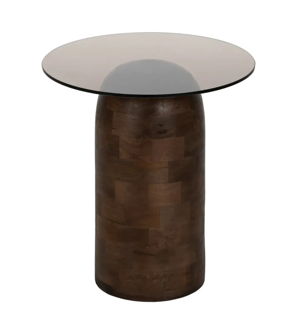 Zona-Design Stolik kawowy MIRIN 50 cm drewno mango brązowy