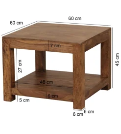 WOHNLING, GERMANY Stolik kawowy MUMBAI 60 cm drewno sheesham
