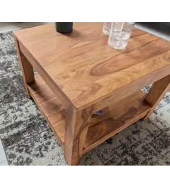 WOHNLING, GERMANY Stolik kawowy MUMBAI 60 cm drewno akacja