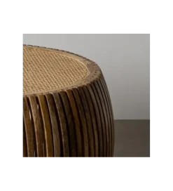 Zona-Design Stolik kawowy MURPI 75 cm drewno mango rattan