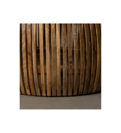 Zona-Design Stolik kawowy MURPI 75 cm drewno mango rattan