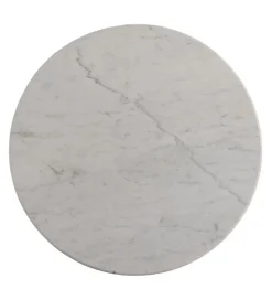 DENZO Stolik kawowy NIZAMES 80 cm drewno mango marmur