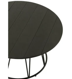 J-Line Stolik kawowy ogrodowy ZOA 80 cm czarny
