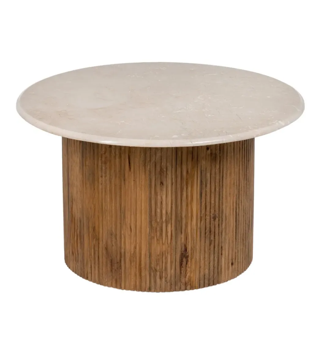Zona-Design Stolik kawowy OPAK 76 cm drewno mango naturalny