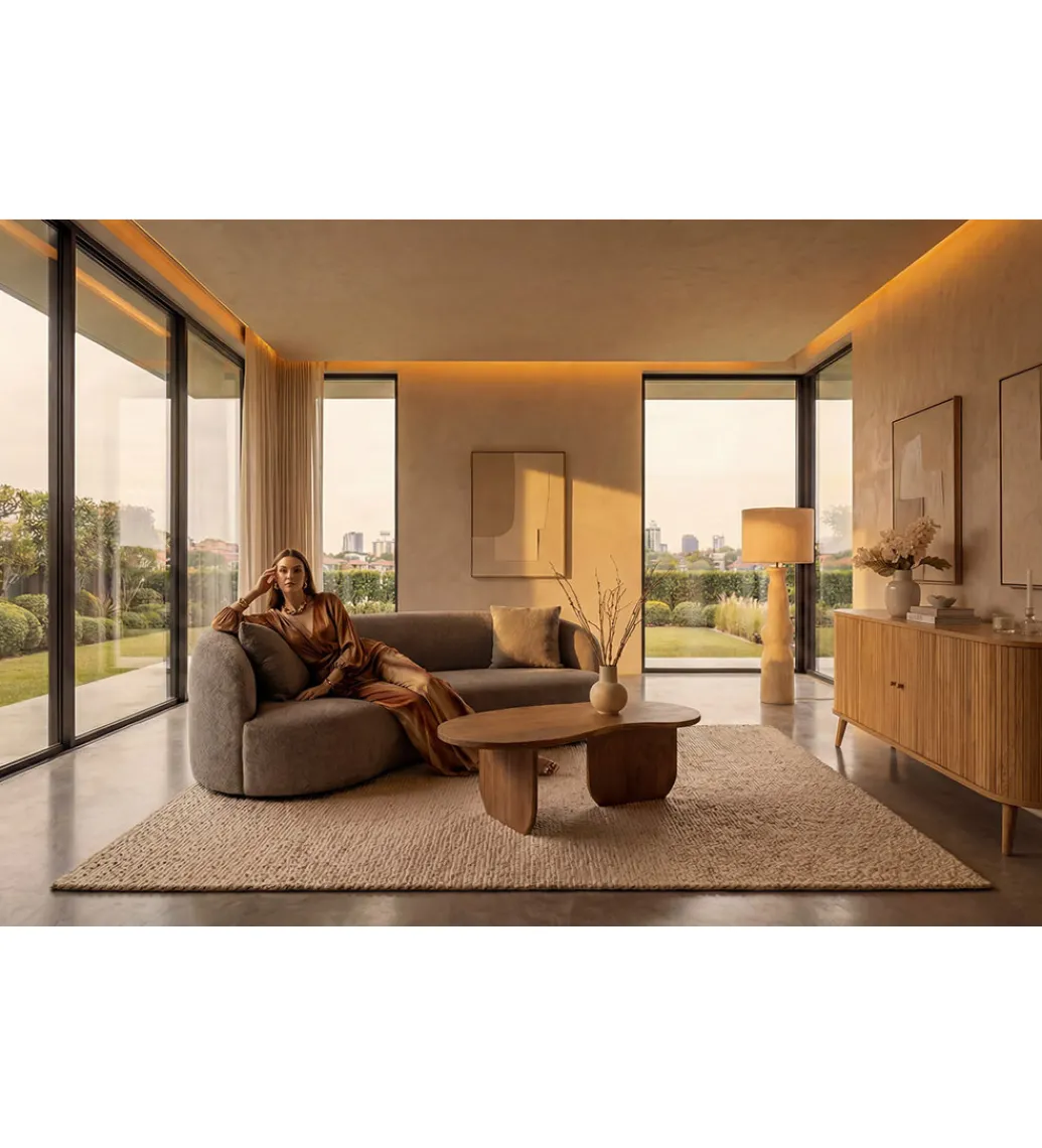 Invicta Interior - przedsprzedaż Stolik kawowy ORGANIC 120 cm drewno mango