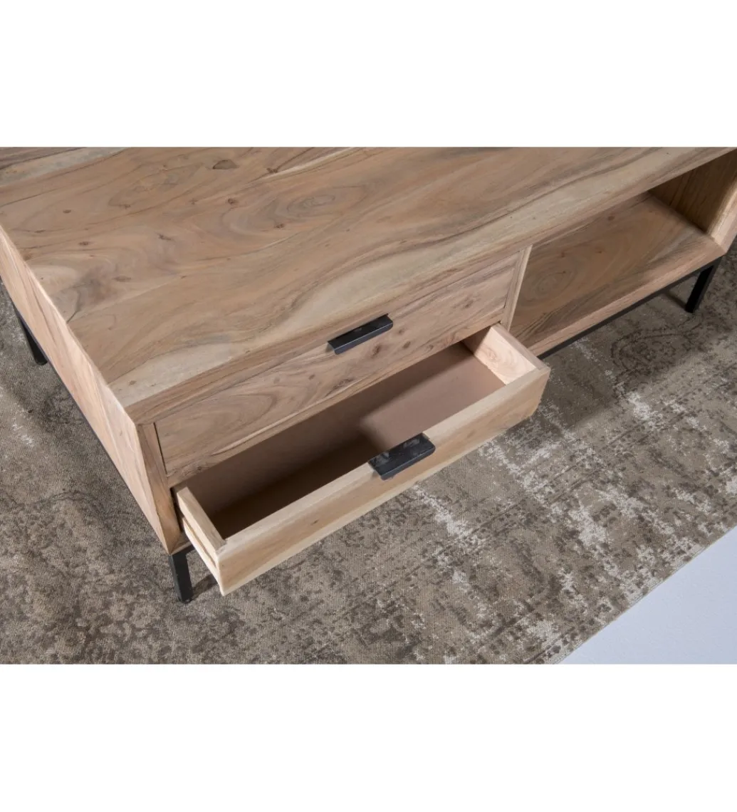 LF-Design Stolik kawowy OSSLO 120 cm drewno akacja