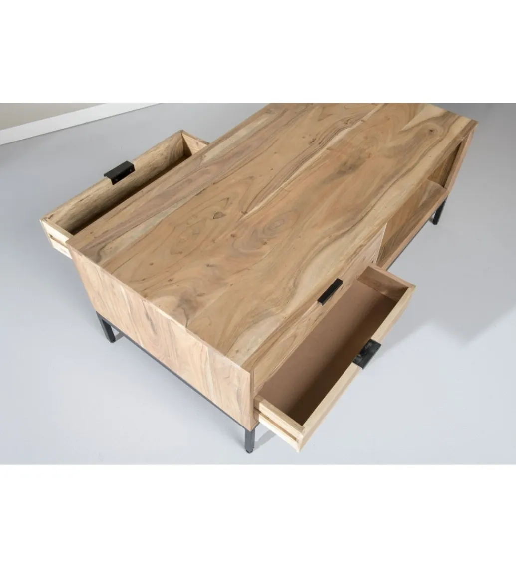 LF-Design Stolik kawowy OSSLO 120 cm drewno akacja