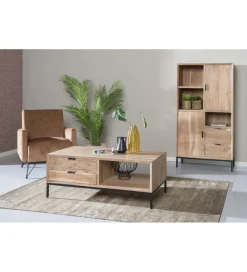 LF-Design Stolik kawowy OSSLO 120 cm drewno akacja