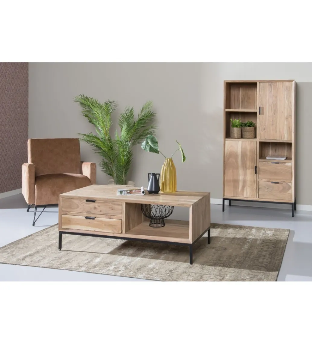 LF-Design Stolik kawowy OSSLO 120 cm drewno akacja
