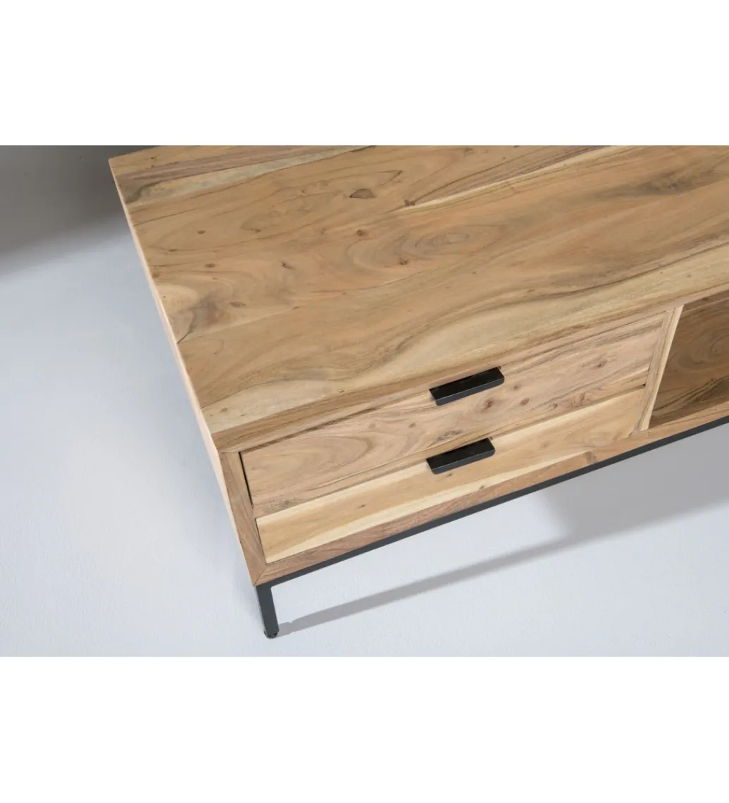 LF-Design Stolik kawowy OSSLO 120 cm drewno akacja