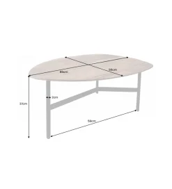 Invicta Interior Stolik kawowy PARMIO 85 cm drewno sheesham