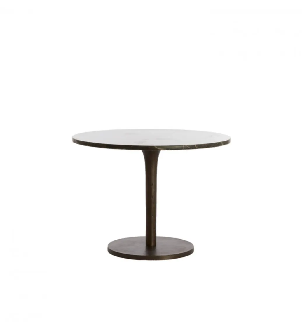 L&L Stolik kawowy PAZO 61 cm czarny efekt marmuru