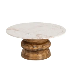 Zona-Design Stolik kawowy PETARENO 80 cm drewno mango