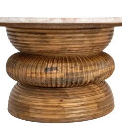 Zona-Design Stolik kawowy PETARENO 80 cm drewno mango