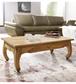 WOHNLING, GERMANY Stolik kawowy PINAR 110 cm drewno akacja