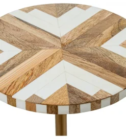 Exclusivas Stolik kawowy POMYK 25 cm drewno