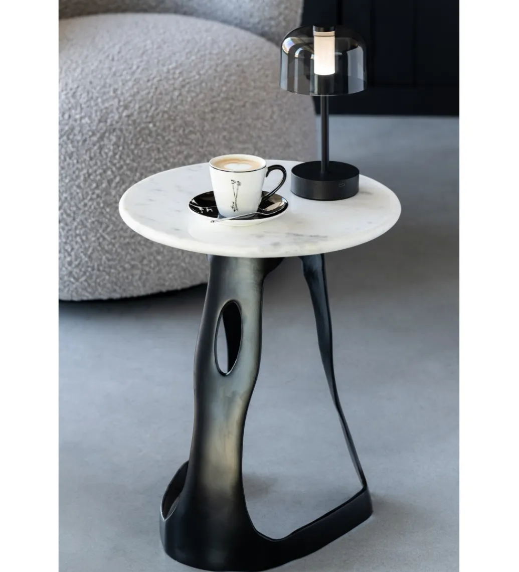 J-Line Stolik kawowy PRESTEGO 41 cm czarny