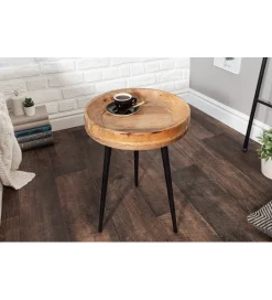 Invicta Interior - przedsprzedaż Stolik kawowy Pure Nature 35 cm naturalny mango