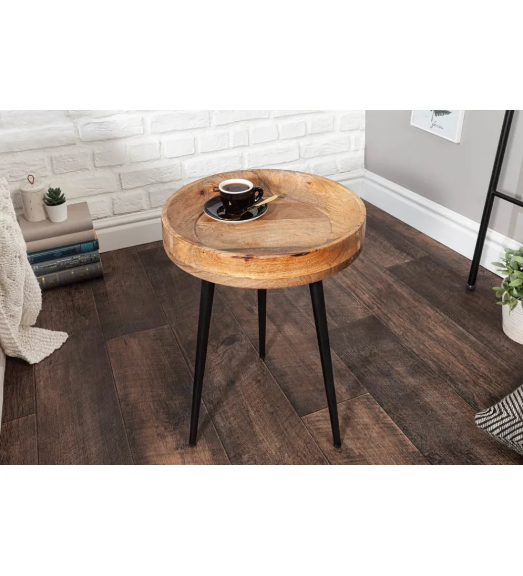 Invicta Interior - przedsprzedaż Stolik kawowy Pure Nature 35 cm naturalny mango