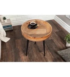 Invicta Interior - przedsprzedaż Stolik kawowy Pure Nature 35 cm naturalny mango