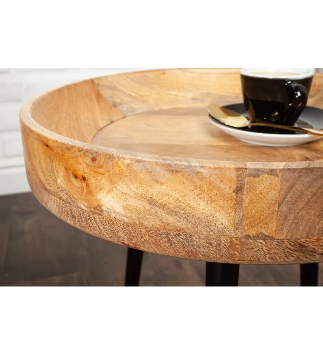 Invicta Interior - przedsprzedaż Stolik kawowy Pure Nature 35 cm naturalny mango